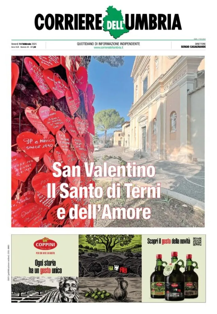 Prima-pagina-corriere umbria-del-2025-02-14